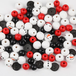 Christmas Wooden Bead Set Snowman Ornaments For Tree Decor Holiday Craft <b>DIY</b> <b>Kit</b> 8-13 Years - Product Image 4