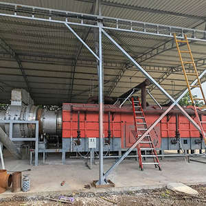 เครื่องทำเศษไม้ถ่านแบบหมุนต่อเนื่องเครื่องทำเศษไม้ขี้เลื่อยอัดเป็นบาร์บีคิว - Product Image 2