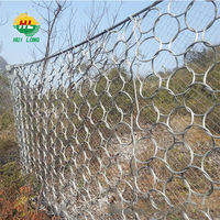 Clôture de protection contre les chutes de pierres en fil d'acier tissé en forme de losange avec système de protection passive des pentes en maille certifié ISO