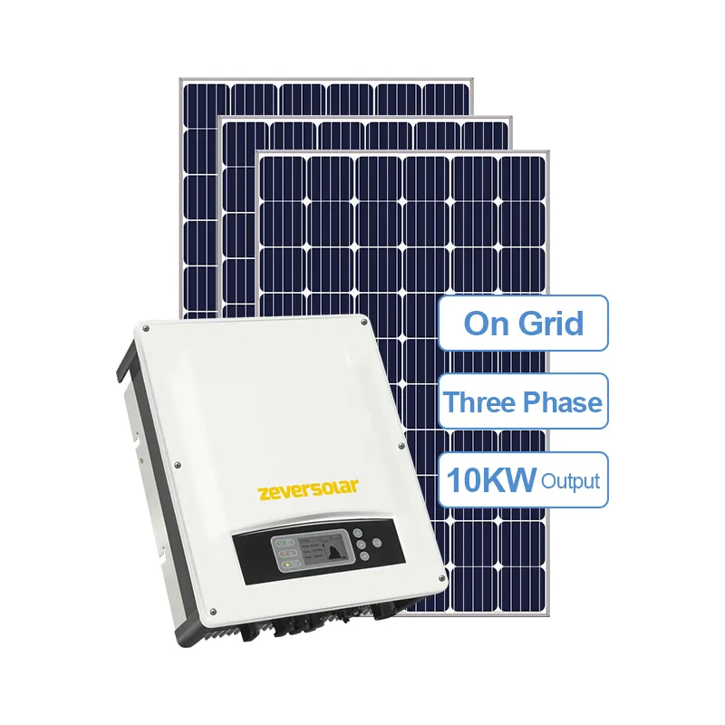 500w لوحة طاقة شمسية مع ZerverSolar TLC10000 ل 10kw النظام الشمسي