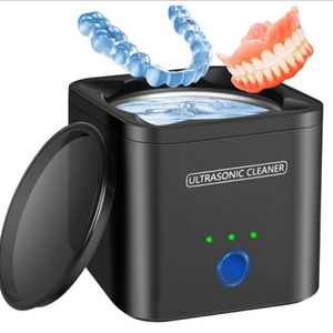 Limpiador Ultrasónico Portátil de 230 ml para Dentaduras Postizas, Joyas y Aparatos Ortodóncicos, Dispositivo de Limpieza de Alta Frecuencia de 45 kHz - Product Image 1