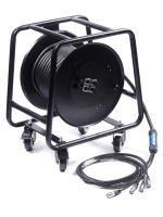 Câble réseau CAT6 0.55 cuivre SFTP câble double blindé tambour de câble de performance de scène 4 canaux