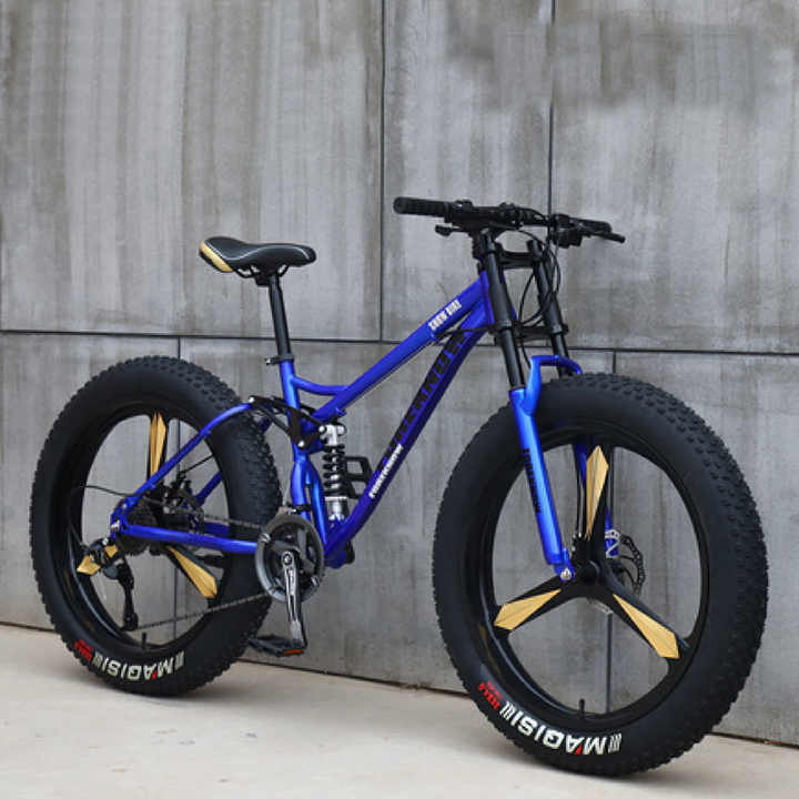 GOOD YEAR[グッドイヤー]26吋 FAT BIKE アルミ/7Speed/ブルー 節約 
