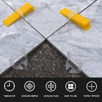 Système de nivellement professionnel pour carreaux : Clips et entretoises de 1/8 po et 3,0 mm pour l'installation de carreaux de céramique et de pierre – Outils de nivellement de carreaux, clips pour carreaux