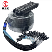 Câble multipaire 32 canaux pour boîtier de scène, DMX, audio et alimentation, XLR mâle-femelle, pour microphones multiples