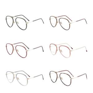 Nouvelles montures de lunettes rondes à monture complète avec protection anti-lumière bleue, verres plats, style unisexe pour un usage quotidien - Product Image 4