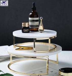 Bandeja Individual de lujo <span class=keywords><strong>para</strong></span> pastel, Base de Metal personalizada <span class=keywords><strong>para</strong></span> <span class=keywords><strong>cumpleaños</strong></span>, transparente, <span class=keywords><strong>para</strong></span> boda, soporte superior de mármol - Product Image 5