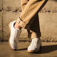 Sneakers en cuir respirant personnalisées en usine pour hommes, femmes, unisexe, course à pied, jogging, skateboard, mocassins, baskets