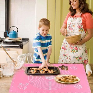 Eco-friendly Pure Silicone Pastry <b>Mat</b> Silicone Non-stick Baking <b>Mat</b> for <b>Rolling</b> Dough - Product Image 6