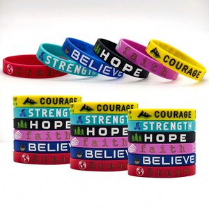 Bracelets en caoutchouc personnalisés, fabricant de bracelets de sport, logo de marque imprimé sur mesure, bracelets en silicone souple pour hommes - Product Image 2