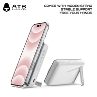 Chargeur sans fil ultra-fin ATB 10000mAh, batterie externe magnétique avec technologie GaN, étanche, charge rapide 20W