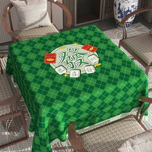 Nappe de table de mahjong en tissu à poils courts, antidérapante, durable, insonorisante, nouveau style chinois, accessoires de mahjong - Product Image 3