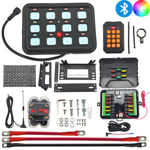 12 gang RGB chuyển đổi không dây bảng điều chỉnh tự động thay đổi độ sáng LED Backlit từ xa Bluetooth app điều khiển 12 24V 80A SSR mạch tiếp sức hộp - Product Image 2