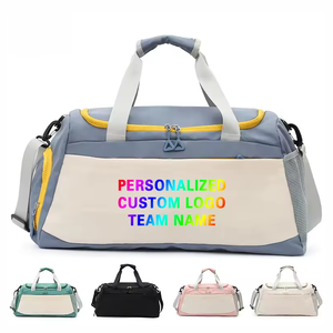 Factory Custom Logo New Design Large Capacity Team Sports Yoga Travel <b>Bag</b> Portable Gym <b>Bag</b> With <b>Shoes</b> Compartment - Product Image 1