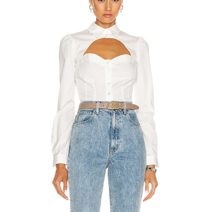 Respirable para mujer Blusa de manga larga, Lycra poliéster informal Floral elegante de moda 2021 - Product Image 1