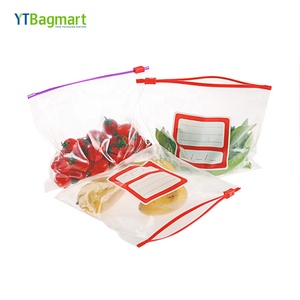 Food Grade Custom Freezer <b>Slide</b> Zipper Ziplock Pe Bag <b>Plastic</b> Food Storage Bags - Product Image 5