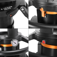 Kit de piédestal de studio professionnel E-IMAGE EP880MK avec bol de 100 mm et chariot à roulettes