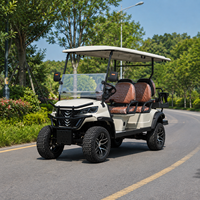 Voiturette de golf électrique standard UCB-DH-14 à 6 places, buggy de transport efficace pour les hôtels, les centres de villégiature et les terrains de golf