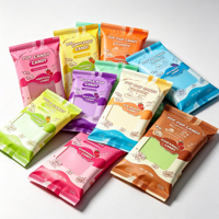 Sachet d'emballage alimentaire flexible personnalisé avec logo pour barres protéinées, barres énergétiques, barres granola, biscuits, chocolats, snacks OEM
