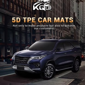 Custom Fit All Weather 5D TPE Non-<b>Slip</b> Geometric Pattern Deep Dish Car Floor Mats <b>Full</b> Set for for Factory Wholesale - Product Image 5