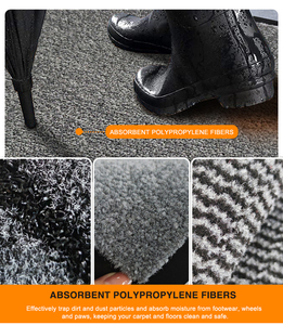 <span class=keywords><strong>Paillasson</strong></span> anti-poussière Graceline, antidérapant, élégant et <span class=keywords><strong>grand</strong></span>, avec base en PVC, pour entrée extérieure, adapté aux animaux domestiques - Product Image 4