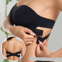 Sujetador sin tirantes para mujer, el más vendido, con cierre cruzado lateral, de nailon, mismo estilo para Europa