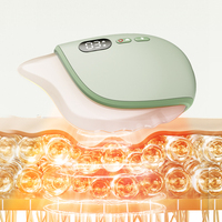 Outil Gua Sha en jade sans fil Tech Love pour réduire les gonflements, stimuler le collagène, prendre soin des yeux et détendre le cou avec 3 niveaux de chaleur