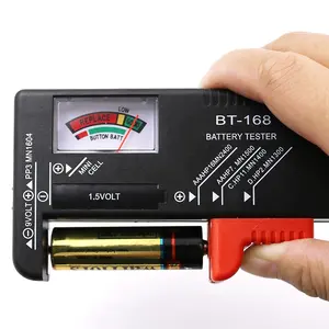BT-168D Digital Voltage Tester Battery Meter Cell C D Battery Power Measure Checker Electronic For 9V 1.5V 2A 3A Test Capacity