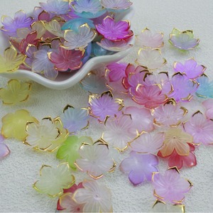 500 gr/beutel handgemachte Perlen DIY Zubehör Blüten blätter Fünf-Blütenblatt Blume DIY Acryl Kunststoff & Lucite Perlen - Product Image 4