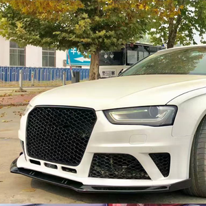 กระจังหน้าทรงรังผึ้งสีดำเงา ยี่ห้อ PNB คุณภาพสูง รุ่นใหม่ สำหรับ Audi 13-16 A4 S4 Allroad B8.5 สไตล์ RS4 อะไหล่รถยนต์ - Product Image 6
