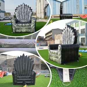 Chaise Trône Gonflable Géante Personnalisée en Forme d'Épée, Siège de Roi Personnalisé, Chaise de Roi Fantastique pour Événements et Accessoires de Cabine Photo - Product Image 1