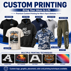 Camicie da Uomo Personalizzate con Logo, <span class=keywords><strong>Camicia</strong></span> a Maniche Lunghe Testurizzata con Colletto a Fascia e Bottoni, <span class=keywords><strong>Polsini</strong></span> Regolabili a Doppio Bottone - Product Image 5