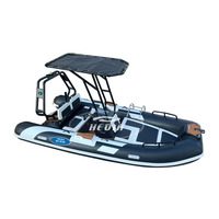 Bateau pneumatique de luxe HEDIA CE 420 Patrol, coque en aluminium, Hypalon Orca, gommone tender de 4 mètres