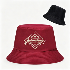 Lightweight <b>Reversible</b> Fisherman <b>Hat</b>, Custom Logo Embroidery <b>Bucket</b> Cap for Adults - Product Image 3