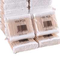 Coton-tige jetable en bambou, 200 pièces, bâtonnets, biodégradables, anti-Pollution, en bois, coton-tige