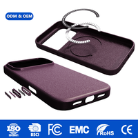 Étui de téléphone portable magnétique en velours pour bébé OEM ODM avec coque antichoc douce au toucher en TPU+PC pour iPhone 18 Pro / 18 Pro Max