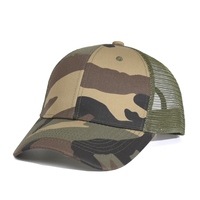 Gorra Trucker de 6 Paneles con Logotipo Personalizado, Diseño Propio, Gorra de Malla con Camuflaje