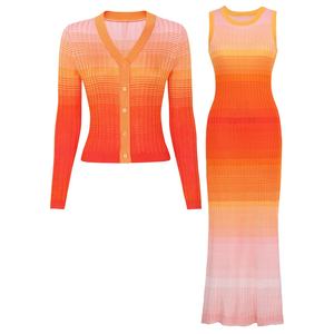 AIMEISI <span class=keywords><strong>Set</strong></span> di abiti alla moda in <span class=keywords><strong>maglia</strong></span> Casual 2 pezzi <span class=keywords><strong>Set</strong></span> <span class=keywords><strong>Cardigan</strong></span> maglione per donna in due pezzi - Product Image 1