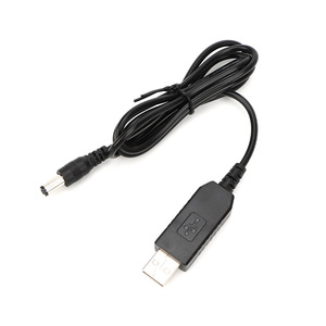 Cable de alimentación USB a CC de 5,5x2,1 mm, 9 V, 12 V, para módem óptico de enrutador, longitud de 100 cm - Product Image 1