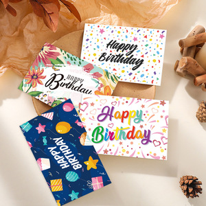 Cartes de vœux personnalisées en gros pour anniversaires, remerciements, meilleurs vœux, écologiques, rectangulaires, 12 pièces/ensemble - Product Image 3