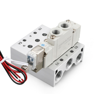 Verteiler basis der SY-Serie 5 Y3 5 Y5 5 Y7 Aluminium legierung material Korrosions beständiger pneumatischer Magnetventil sockel mit guter Qualität - Product Image 3
