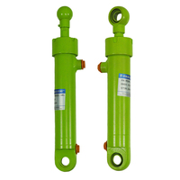 Vérin hydraulique à double effet, alésage 40 mm, course 220 mm, en acier inoxydable chromé dur, pour camion poubelle et véhicule d'assainissement