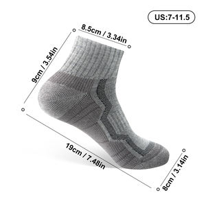 Calcetines de lana <span class=keywords><strong>merino</strong></span> elásticos al por mayor WRELS, calcetines de lana cálidos y transpirables de moda para invierno, calcetines acolchados que absorben la humedad para exteriores. - Product Image 6