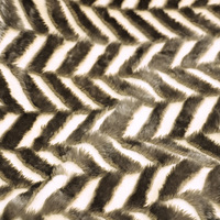 Plaid en fausse fourrure texturé chevrons, lavable en machine, haute densité, durable, accessoire de literie chaud pour l'hiver