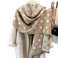 Écharpe-châle longue et élégante pour femme, en polyester imitation cachemire, nouvelle collection automne, épaisse et chaude, à motif géométrique, style luxe léger