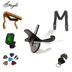 Accessori per strumenti musicali accessori per chitarra supporto per chitarra in legno massello di legno staccabile con legatura in schiuma nera