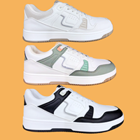 Chaussures de sport décontractées en cuir véritable avec logo personnalisé, couleur unie, style allemand, chaussures de tennis épaisses, mocassins pour femmes, baskets pour filles, chaussures de skateboard