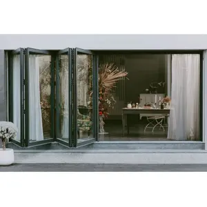 Puertas plegables de aluminio con mosquitera puerta plegable puertas plegables de vidrio puertas plegables