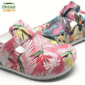 DERAN Sabots POD à faible MOQ, personnalisables avec motif imprimé OEM, unisexe, en EVA, antidérapants, pour jardin, intérieur et extérieur, type mules - Product Image 3