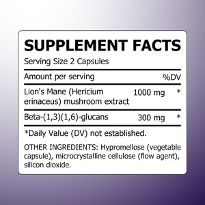 Factory Wholesale Lion's Mane Mushroom Powder Natural Herbal Healthcare <b>Supplement</b> Brain Energy Boost Immune and Focus Support - Product Image 2